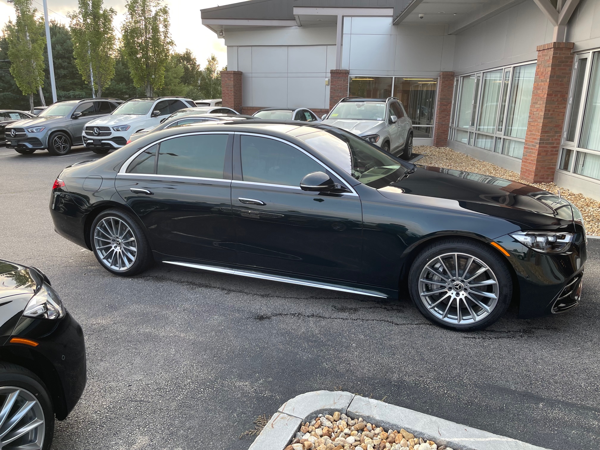 Black Mercedes sedan with dark tinted windows installed by 2Shady Tinting in Brockton, MA